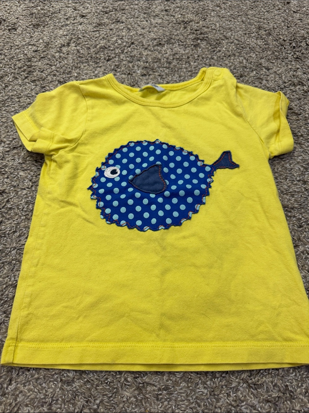 Baby Boden Short Sleeve Shirt Fish